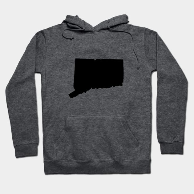 Connecticut Black Hoodie by AdventureFinder